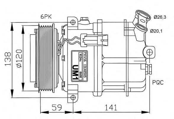 Компресор системи кондиціювання NRF 32191 ціна, від 80.76 USD