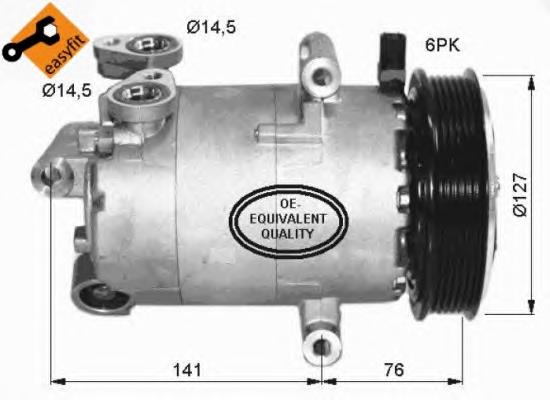 Компресор системи кондиціювання NRF 32411 ціна, від 294.27 USD