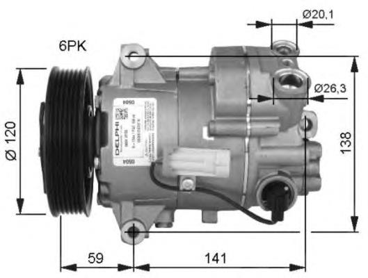 Компресор системи кондиціювання NRF 32487 ціна, від 272.34 USD