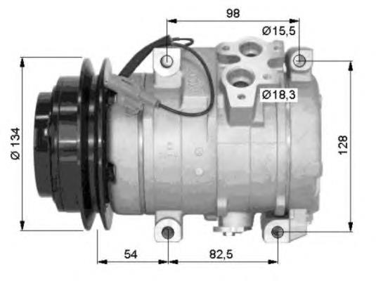 Купити 32458 NRF Компресор кліматичної установки