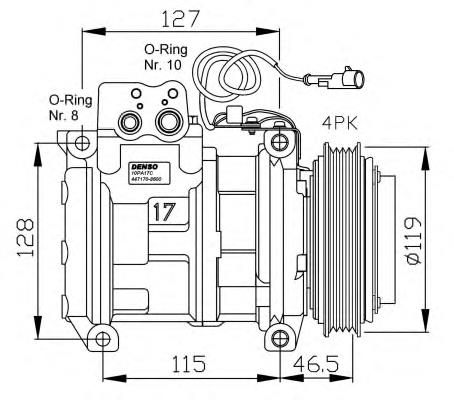 Насос кондиціонера NRF 32459