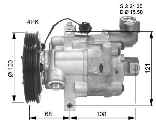 Компресор системи кондиціювання Lucas ACP844 ціна, від 98.65 USD