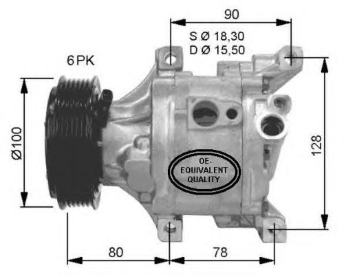 Компресор системи кондиціювання NRF 32466 ціна, від 122.89 USD