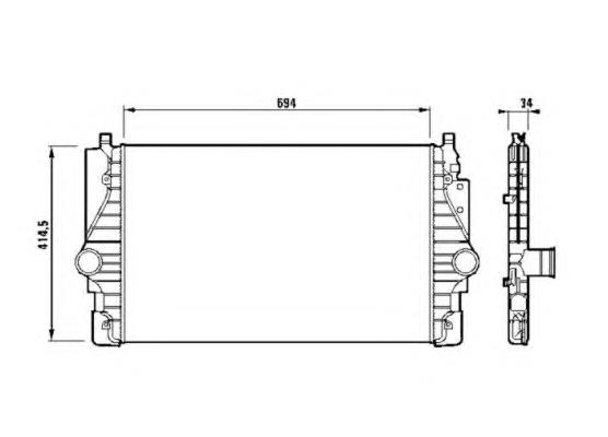 Радіатор інтеркулера NRF 30873
