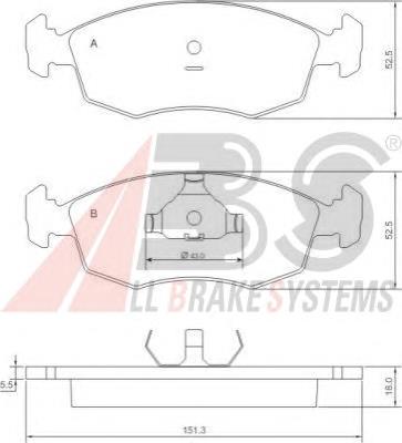 Гальмівні колодки ABS 37292 ціна, від 18.66 USD