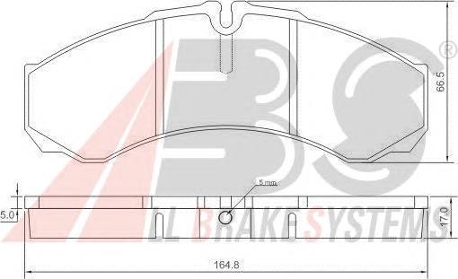 Гальмівні колодки ABS 37299 ціна, від 28.97 USD