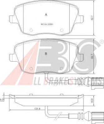 Купити 37338 ABS Колодки гальмівні передні, дискові