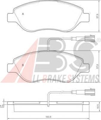 Тормозні колодки ABS 37281