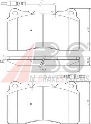 Гальмівні колодки ABS 37271 ціна, від 34.77 USD