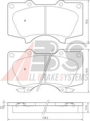 Тормозні колодки ABS 37420