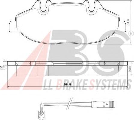 37449 ABS Передні гальмівні колодки