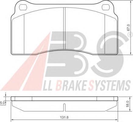Гальмівні колодки ABS 37441 ціна, від 38.25 USD