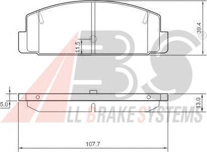 Задні гальмівні колодки ABS 37382 ціна, від 15.18 USD