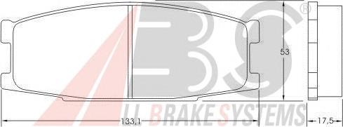 Гальмівні колодки ABS 37024 ціна, від 18.17 USD