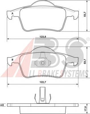 Задні гальмівні колодки ABS 37098 ціна, від 12.00 USD