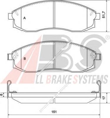 Гальмівні колодки ABS 36974 ціна, від 24.36 USD