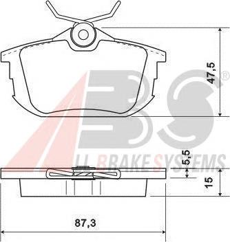 Купити 36950 ABS Задні колодки
