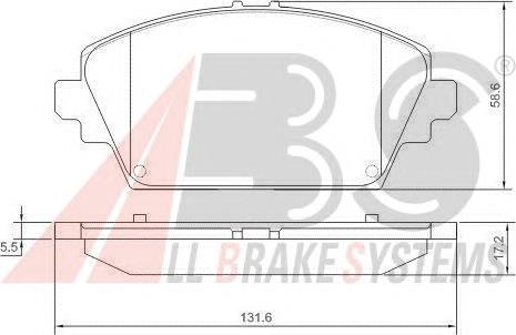 Гальмівні колодки ABS 37205 ціна, від 17.71 USD