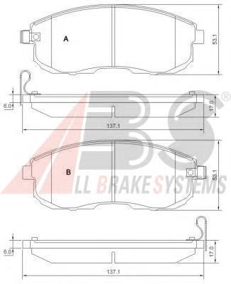 Купити 37648 ABS Колодки гальмівні передні, дискові