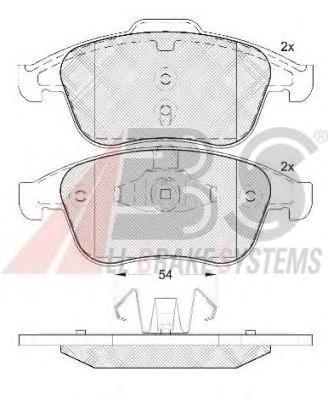 Гальмівні колодки ABS 37749 ціна, від 20.85 USD