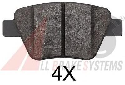 Задні гальмівні колодки 37784 ABS