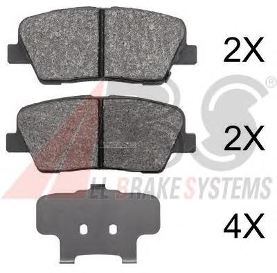 Задні гальмівні колодки ABS 37795 ціна, від 16.43 USD