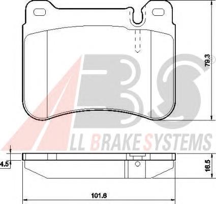 Гальмівні колодки ABS 37506 ціна, від 21.44 USD
