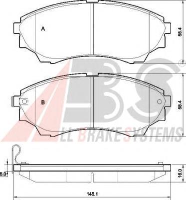 Гальмівні колодки ABS 37540 ціна, від 26.69 USD