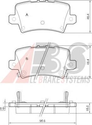 Купити 37530 ABS Задні колодки