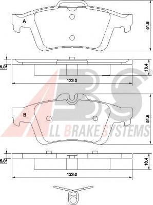 Купити 37477 ABS Задні колодки