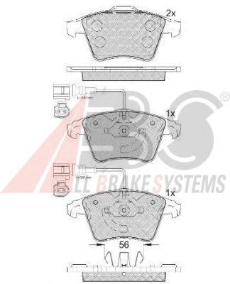 Гальмівні колодки ABS 37482 ціна, від 27.97 USD
