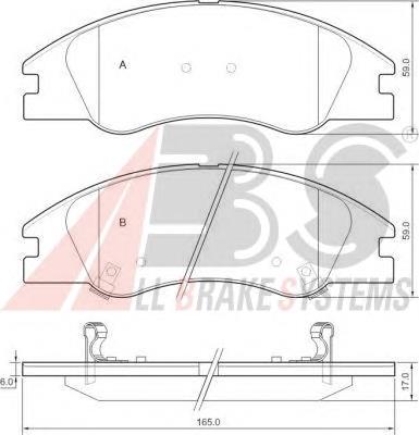 Купити 37492 ABS Колодки гальмівні передні, дискові