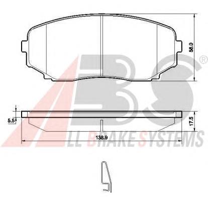 Купити 37643 ABS Колодки гальмівні передні, дискові