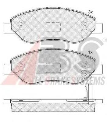 Гальмівні колодки ABS 37645 ціна, від 23.97 USD