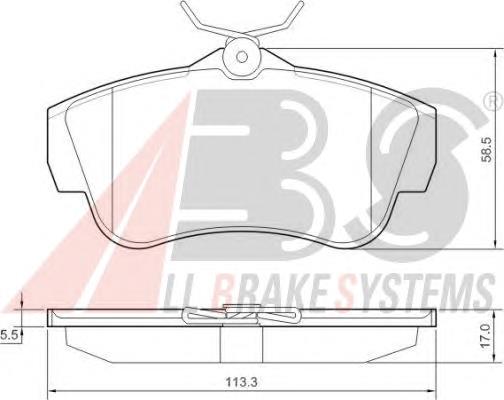Задні гальмівні колодки ABS 37590 ціна, від 17.46 USD