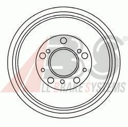 Купити 3231S ABS Барабан гальмівний задній