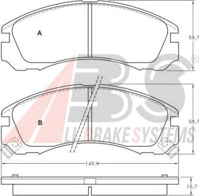 Гальмівні колодки ABS 36753 ціна, від 18.27 USD