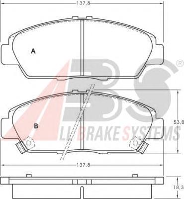 Гальмівні колодки ABS 36780 ціна, від 15.39 USD