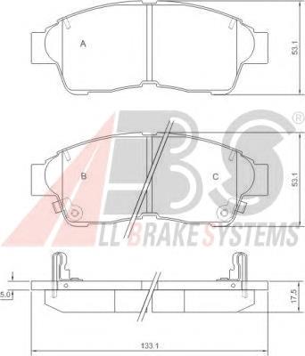 Купити 36777 ABS Колодки гальмівні передні, дискові