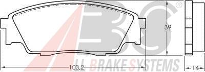 Передні тормозні колодки 26290KA120 Subaru