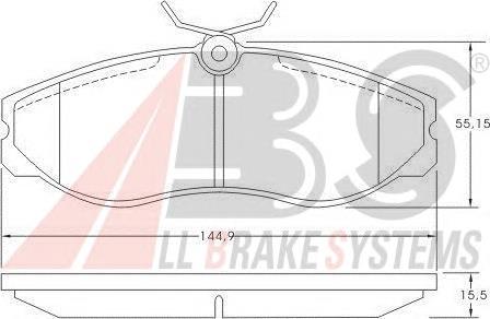 Купити 36861 ABS Колодки гальмівні передні, дискові