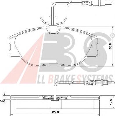 Гальмівні колодки ABS 36899 ціна, від 19.50 USD