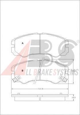 Гальмівні колодки ABS 36793 ціна, від 15.16 USD