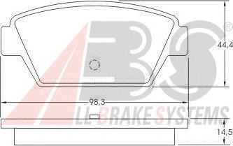 Задні гальмівні колодки ABS 36609 ціна, від 9.19 USD