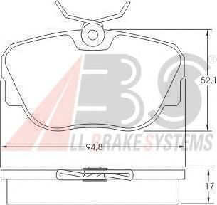 Купити 36664 ABS Колодки гальмівні передні, дискові