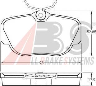 Купити 36660 ABS Колодки гальмівні передні, дискові