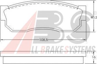 Гальмівні колодки ABS 36520 ціна, від 10.57 USD