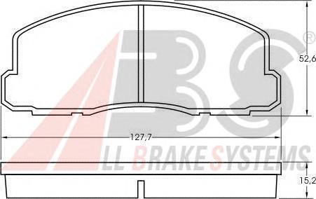 Гальмівні колодки ABS 36508 ціна, від 13.94 USD