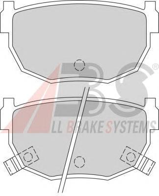 Задні гальмівні колодки ABS 365861 ціна, від 12.46 USD