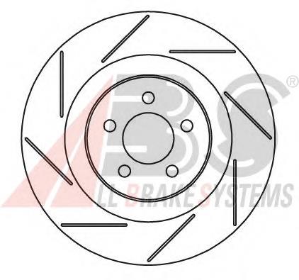 Диск переднього гальма ABS 17905 ціна, від 97.99 USD